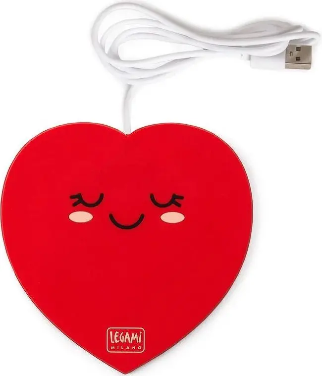 Ohřívací USB podtácek Legami Usb Mug Warmer - Warm It Up - Heart uni