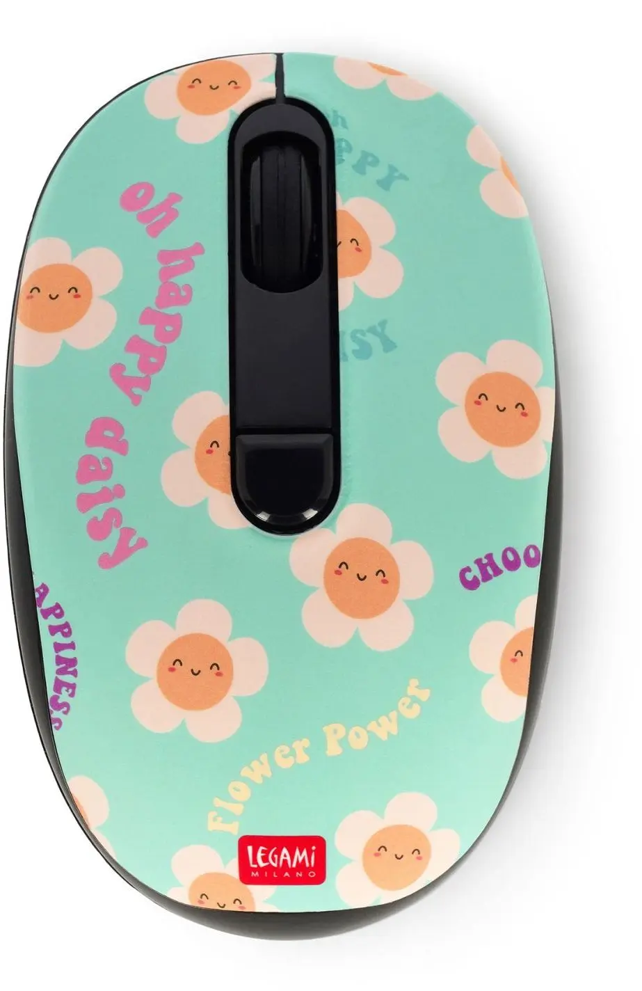 Bezdrátová myš Legami Wireless Mouse - Green - Daisy uni
