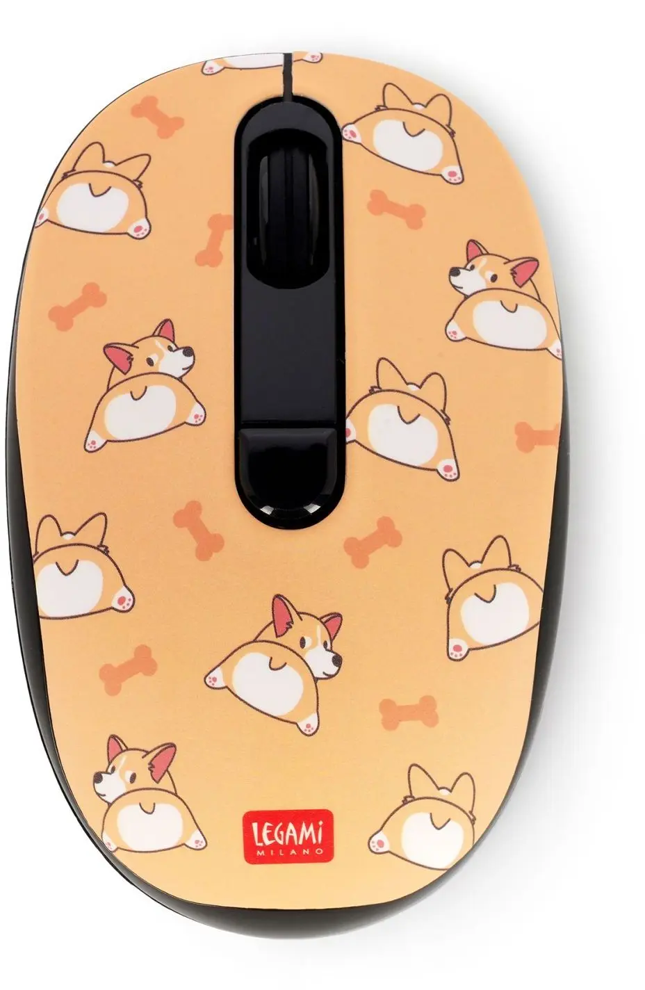 Bezdrátová myš Legami Wireless Mouse - Yellow - Corgi uni