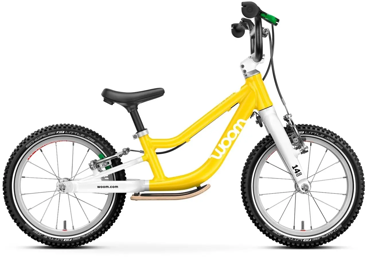 Dětské odrážedlo 14" Woom 1 Plus GO - vibrant yellow uni