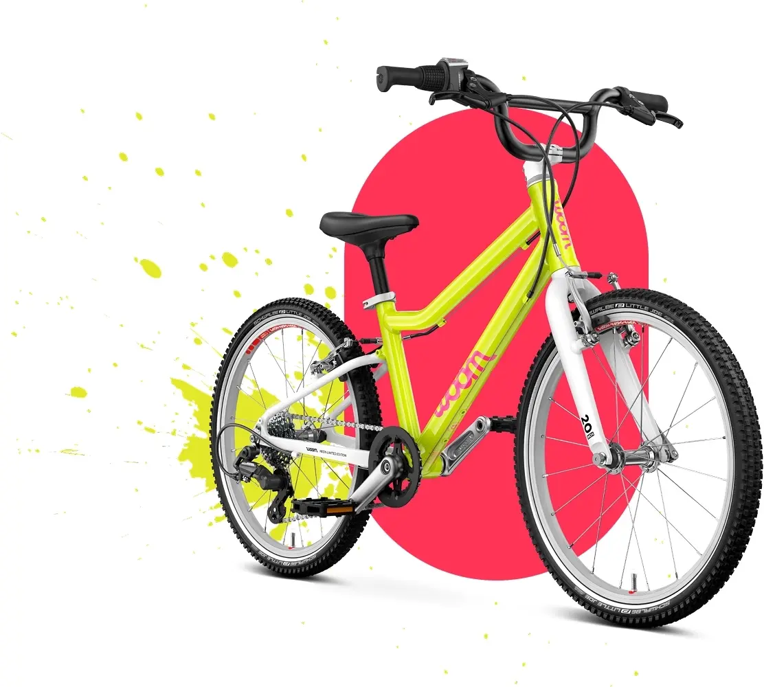 Dětské kolo 20" Woom GO 4 - neon lime