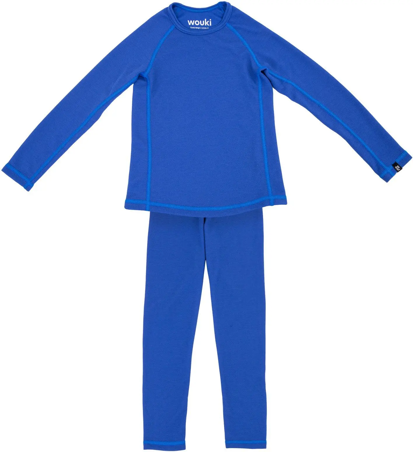 Dětské funkční prádlo Wouki Fjell - Dazzling blue 160