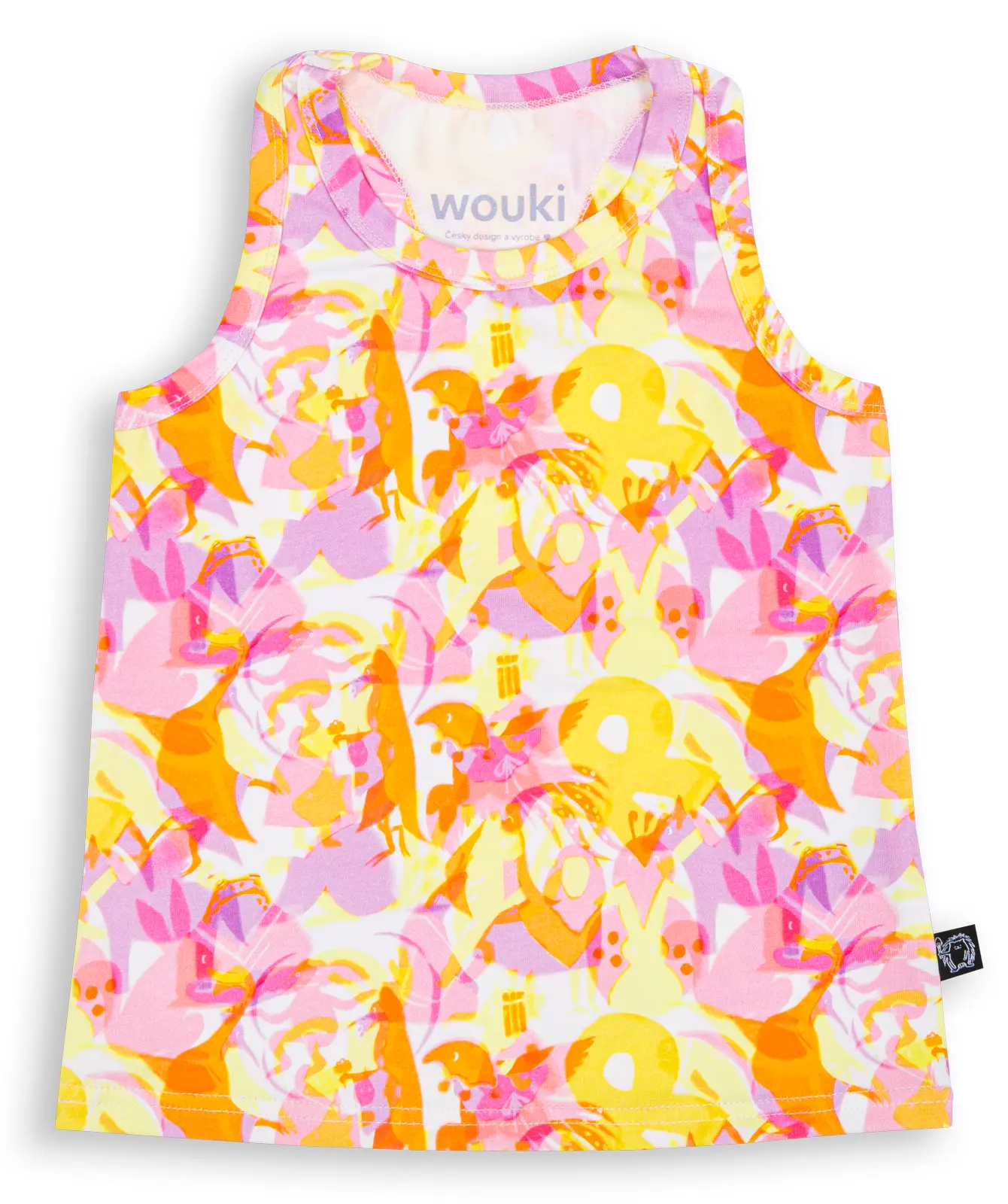 Dívčí tílko Wouki Kawai - Bright Pink 152