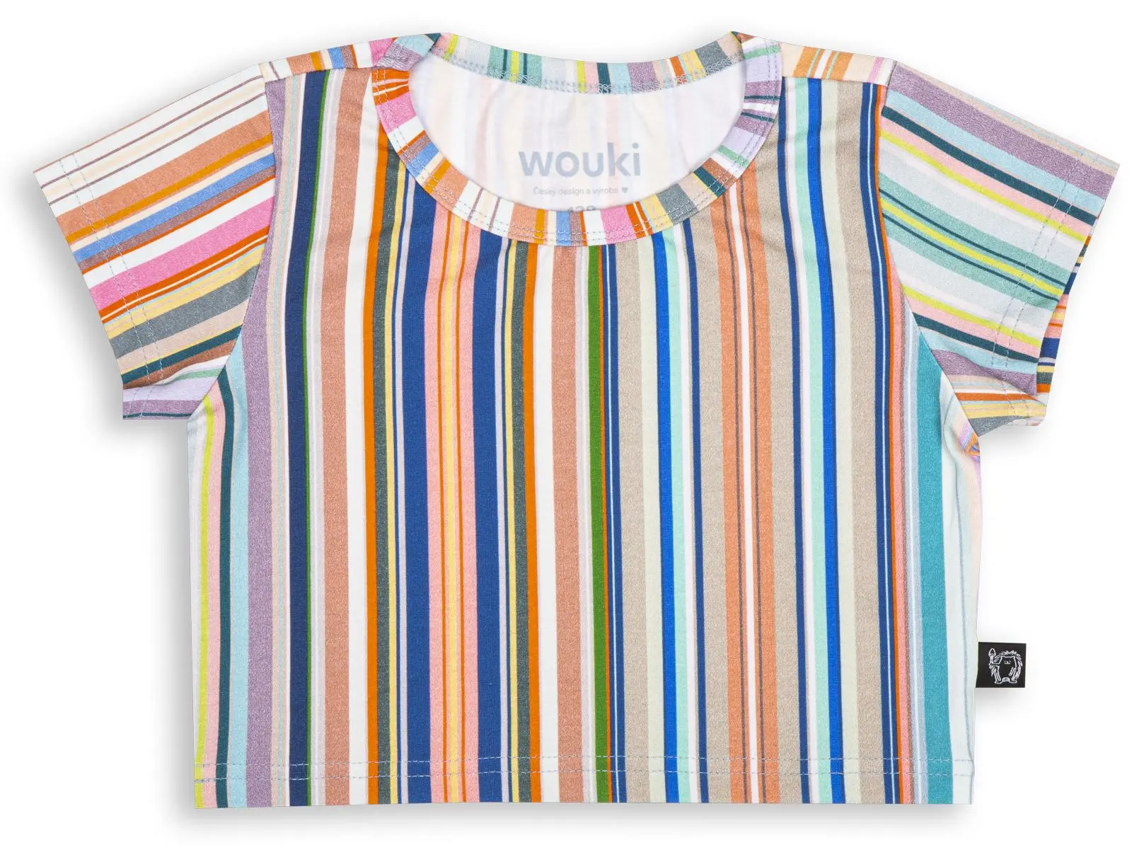 Dívčí crop top Wouki Bouken - Sunset Stripes 146