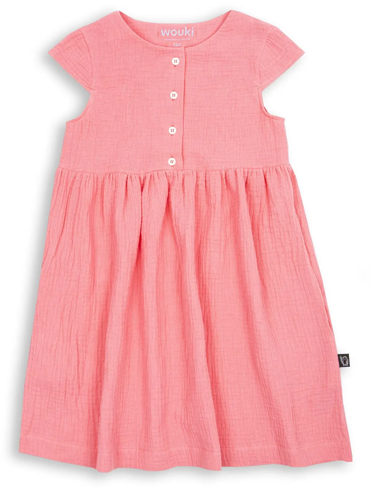Dívčí šaty Wouki Seiren - Coral Pink 122