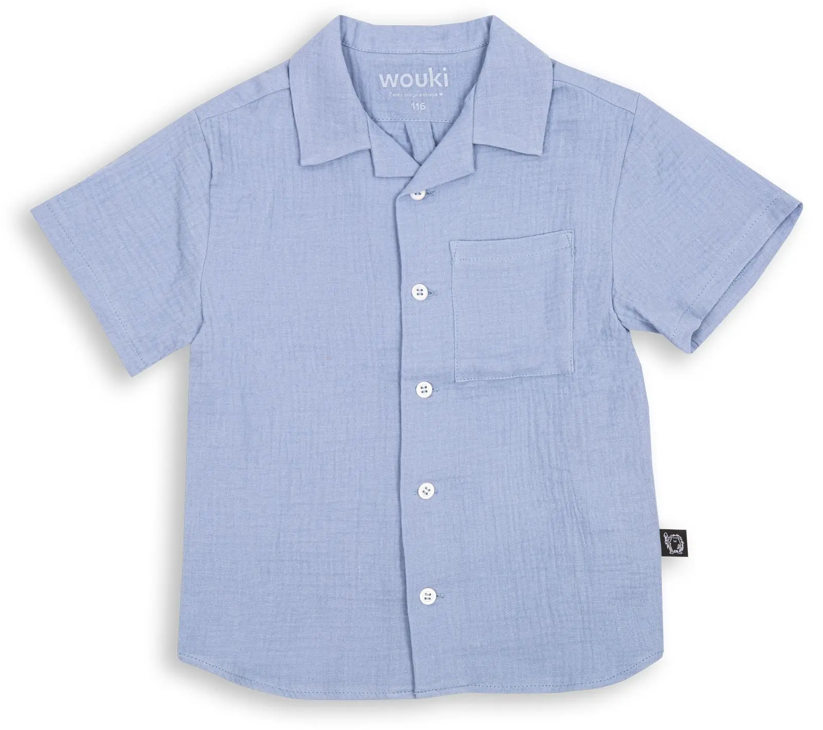 Dětská košile Wouki Noboru - Mineral Blue 146