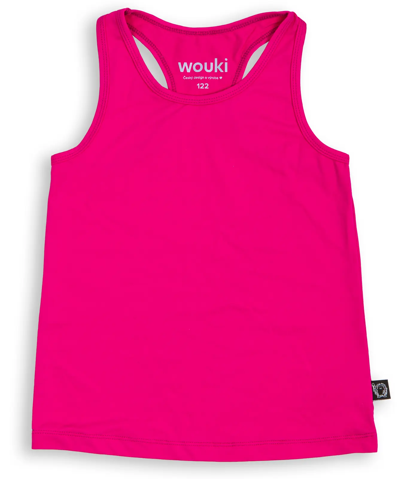 Dívčí sportovní tílko Wouki Taiso - Fuchsia 140