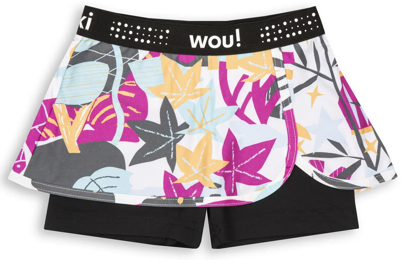 Dívčí sportovní kraťasy se sukní Wouki KAWAUSO - Festive Fuchsia 152