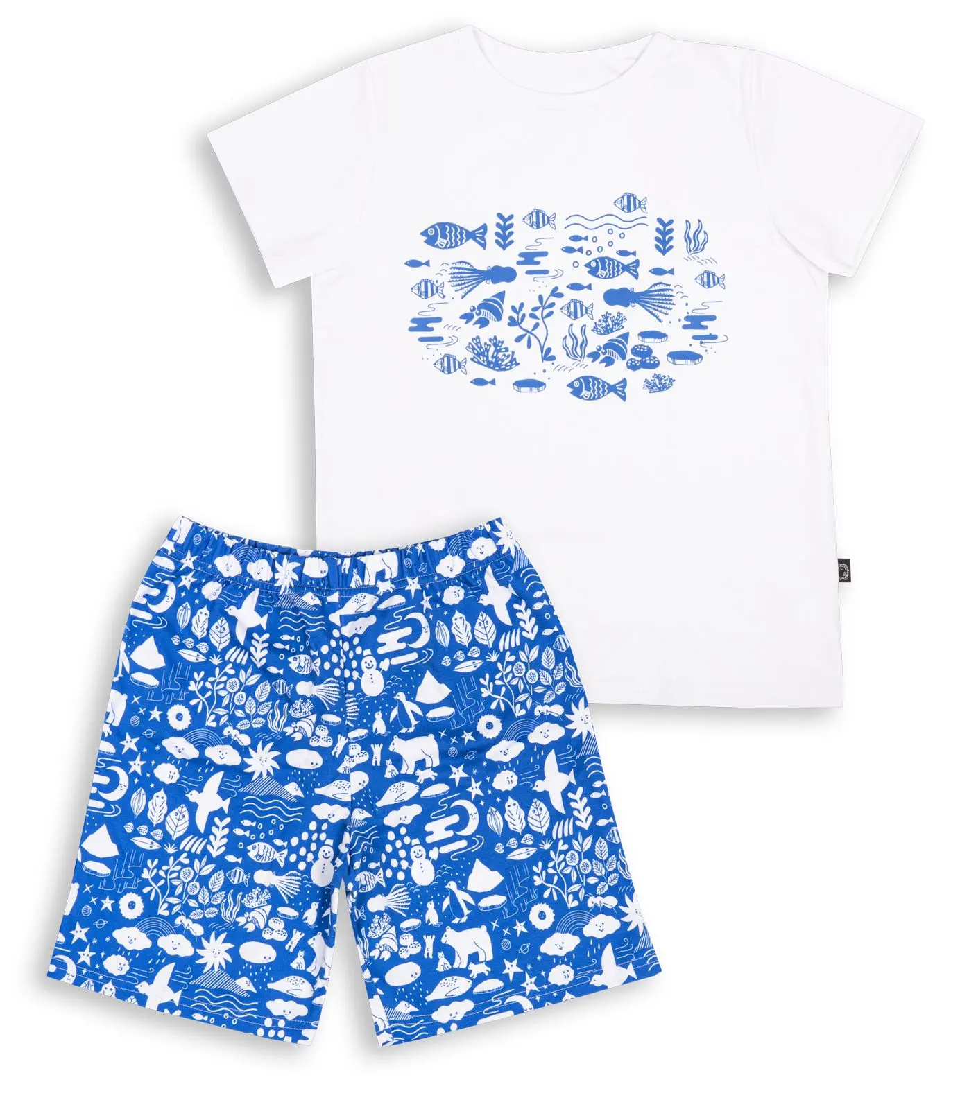 Dětské pyžamo Wouki Yume - Blue Wonderwild 152