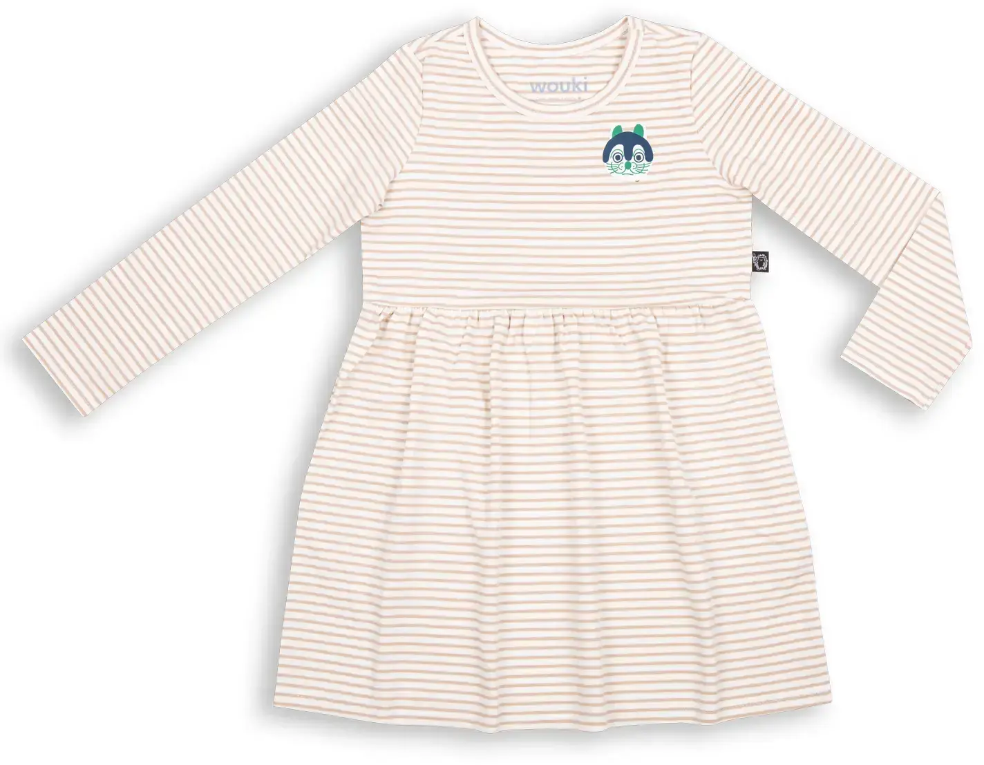 Dětské šaty Wouki Tengu - Beige Stripes 110