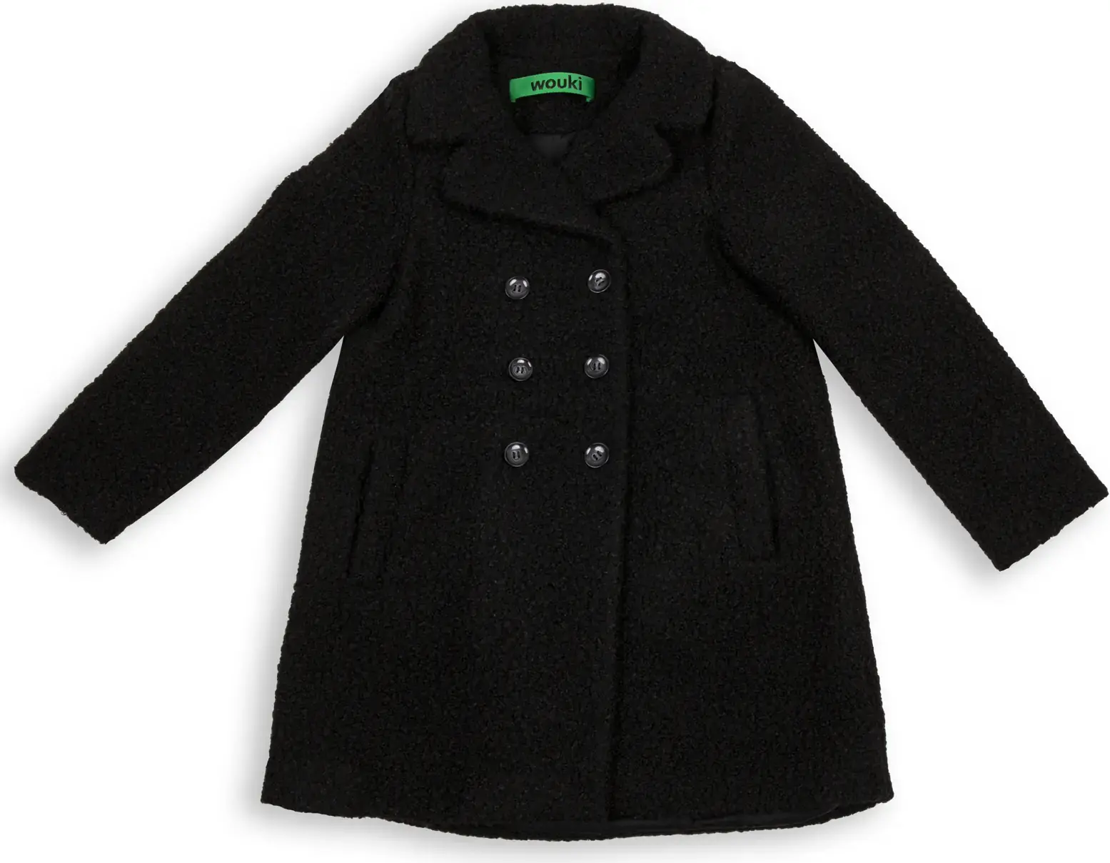 Dětský kabát Wouki Nukumori - Black 134