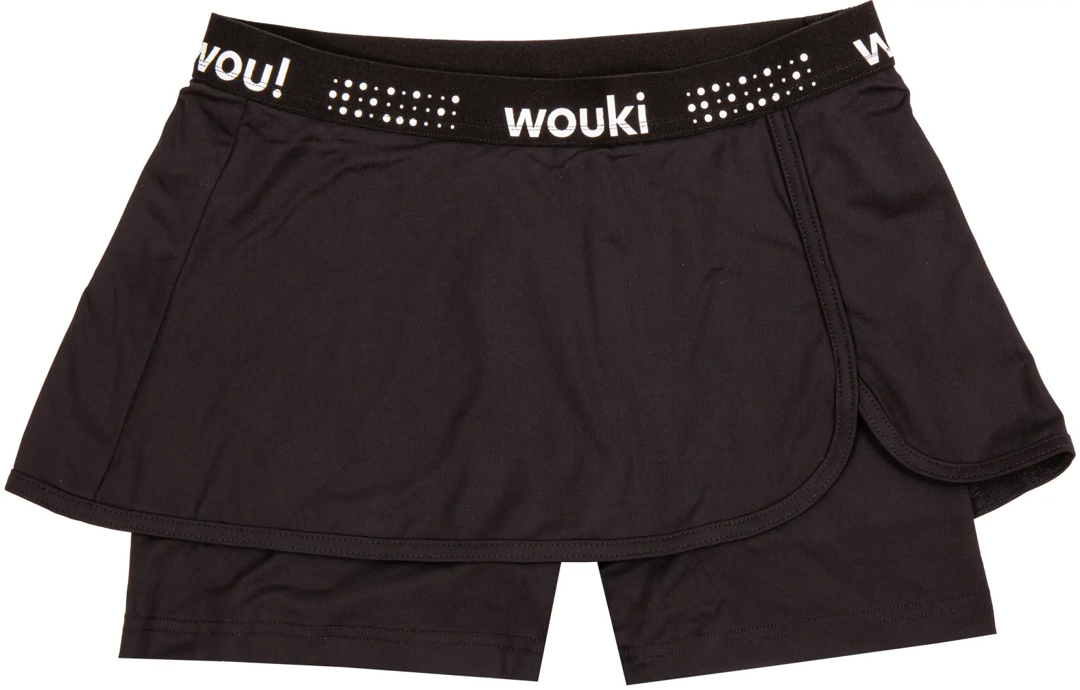 Dívčí sportovní kraťasy se sukní Wouki KAWAUSO - deep black 158