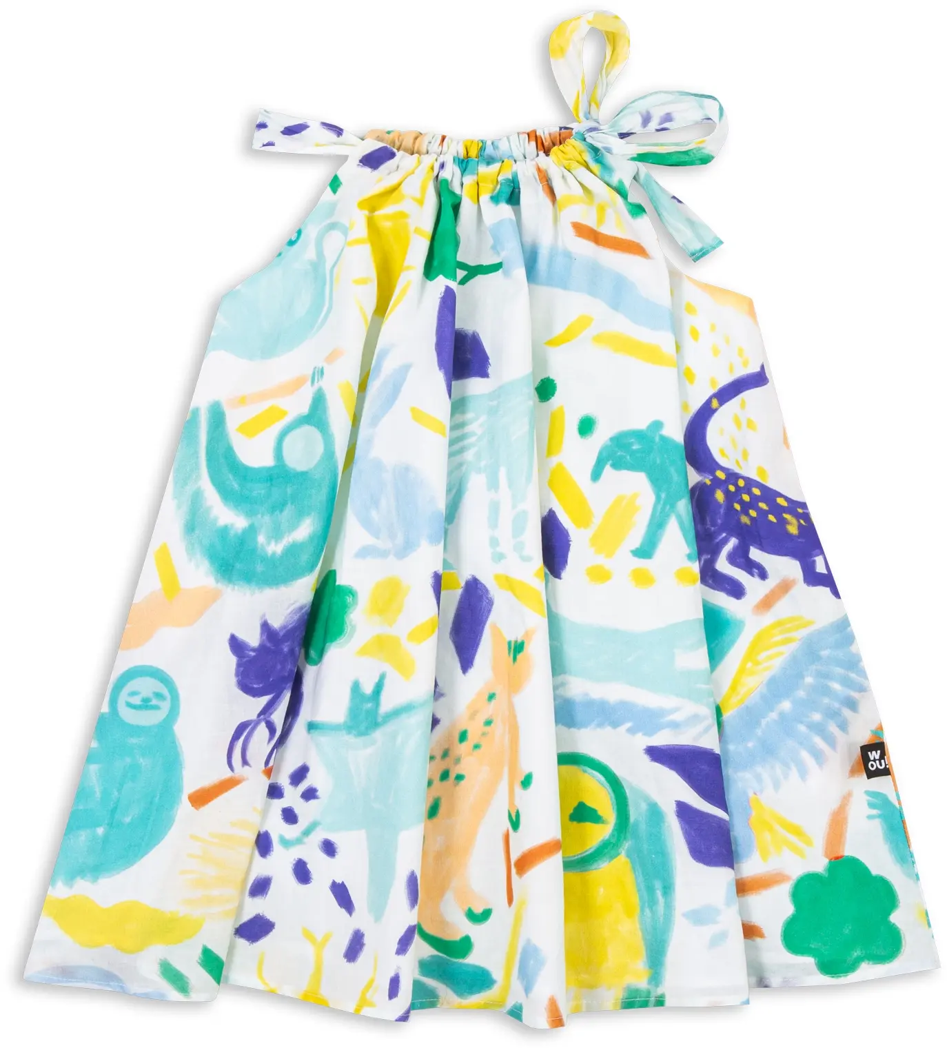 Dětské šaty Wouki Shiru - jungle blue 116