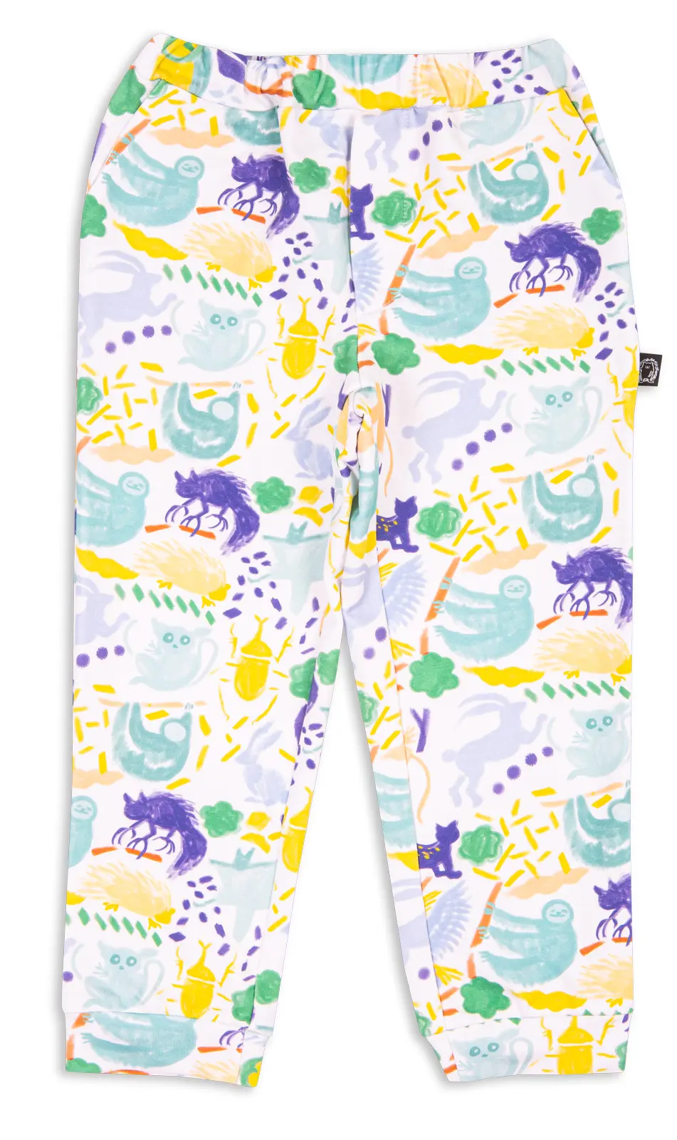 Dětské tepláky Wouki MORU - jungle blue 92