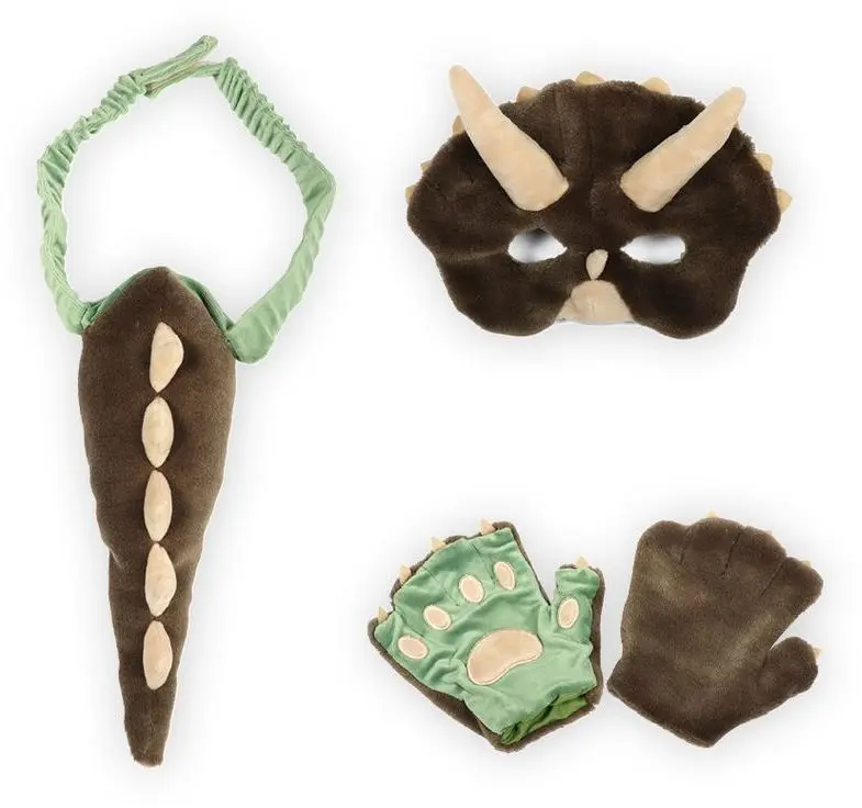 Plyšový dress-up set Wild & Soft - Dino (maska, rukavice, ocas) uni