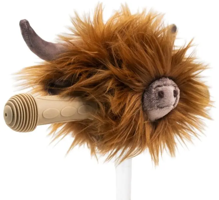 Dekorace na řídítka Wild & Soft Scooter head - Horská kráva uni