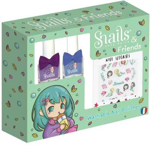 Set na zdobení nehtů Snails - Mermaid Lagoon uni
