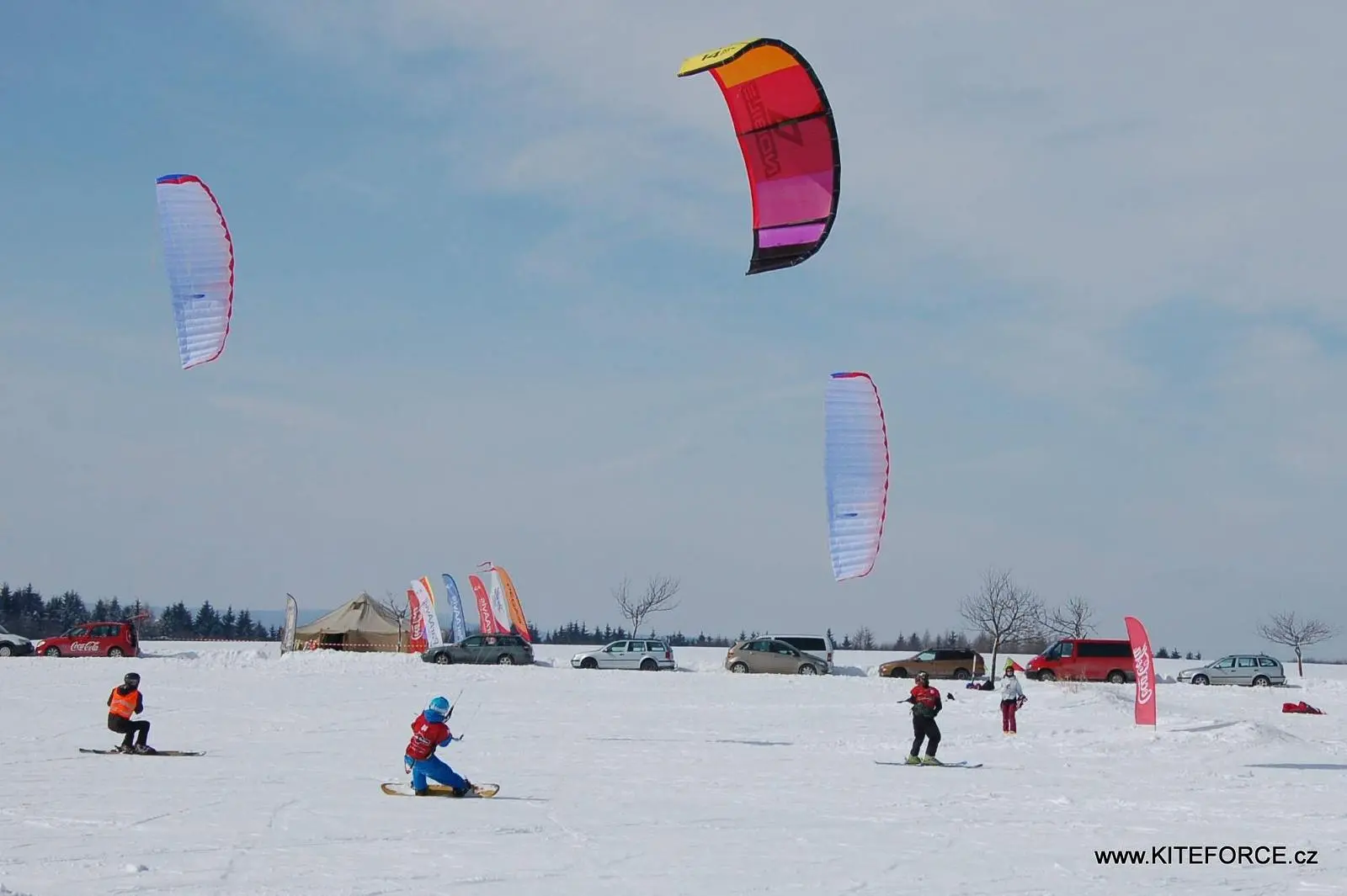Snowkiting Kojál v Brně - nauč se kiting na sněhu - Seznamovací kurz snowkitingu