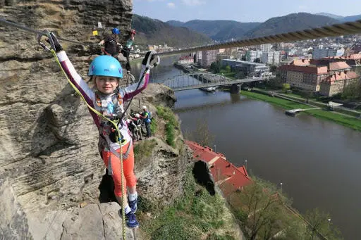 Kurz lezení via ferrata Pastýřská stěna