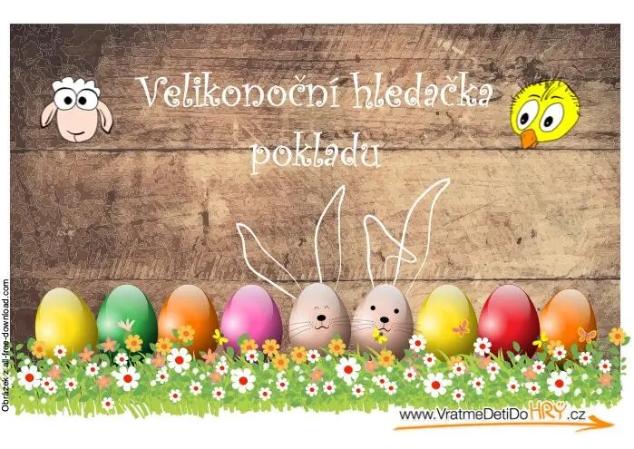 Hledání pokladu - zábava pro děti od 5 do 12 let - Hledání pokladu - Velikonoční hledání pokladu pro děti