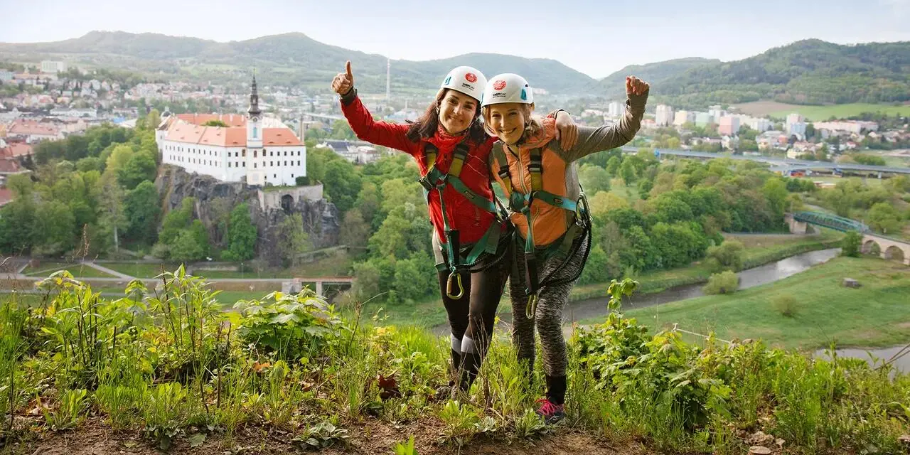Zážitky VIA FERRATA Pastýřská stěna s průvodcem