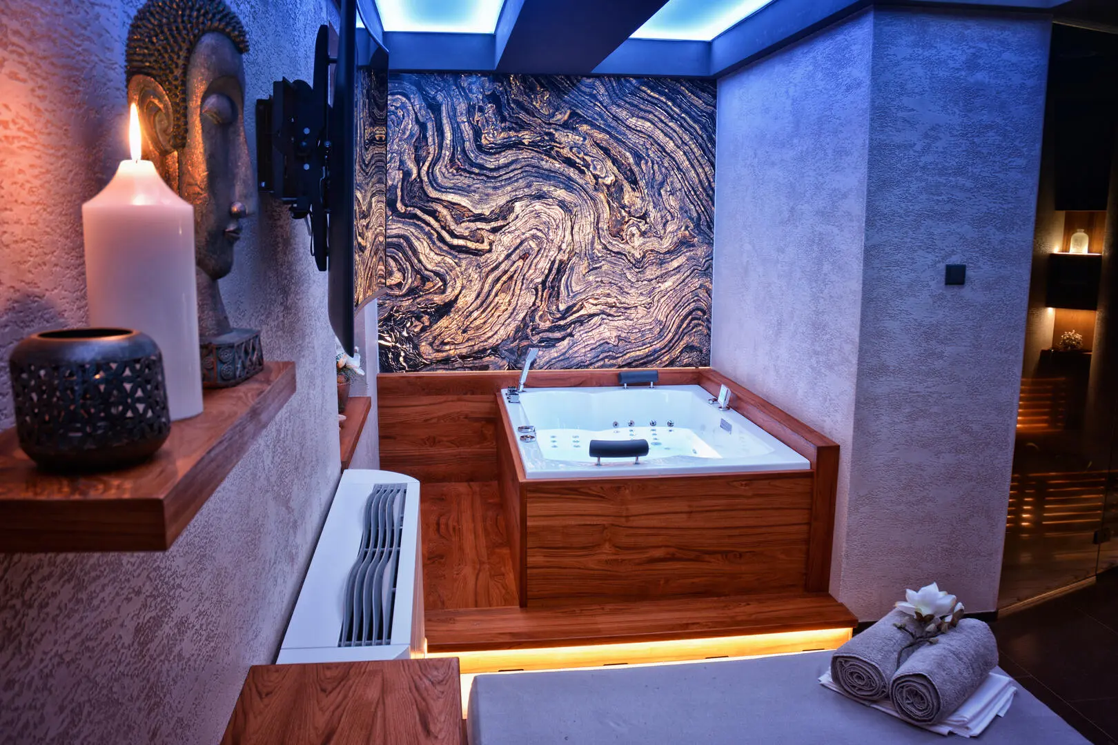 Luxusní privátní wellness v SB centru Chodov - sauna a vířivka až pro 4 osoby