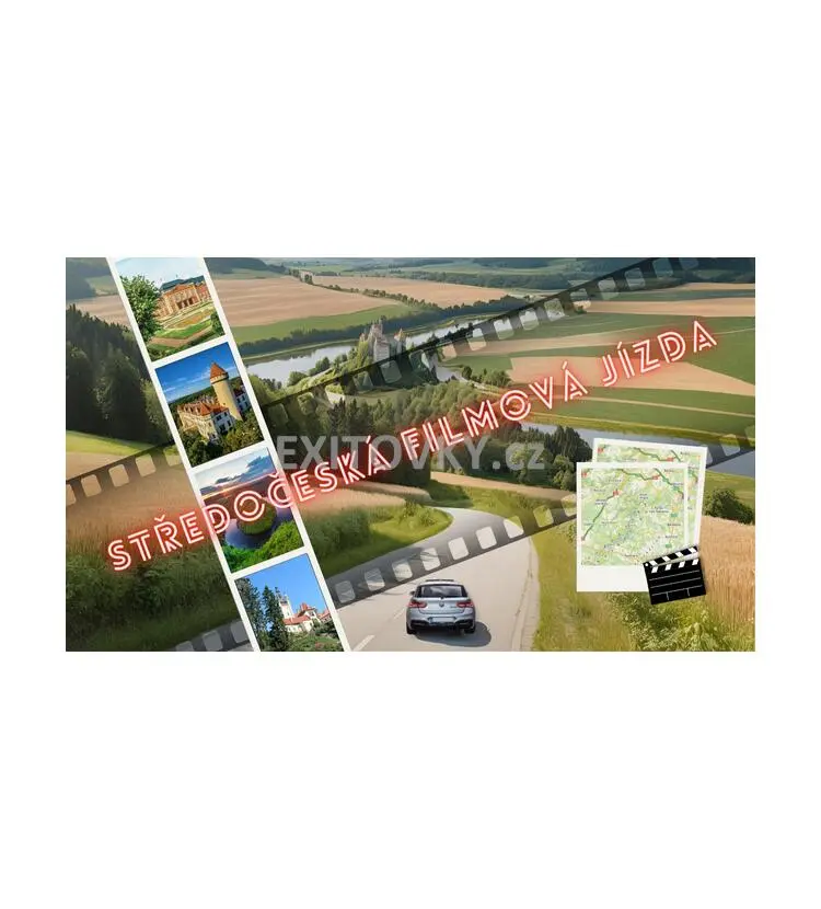 Středočeská filmová jízda - autoexitovka po krásách středních Čech