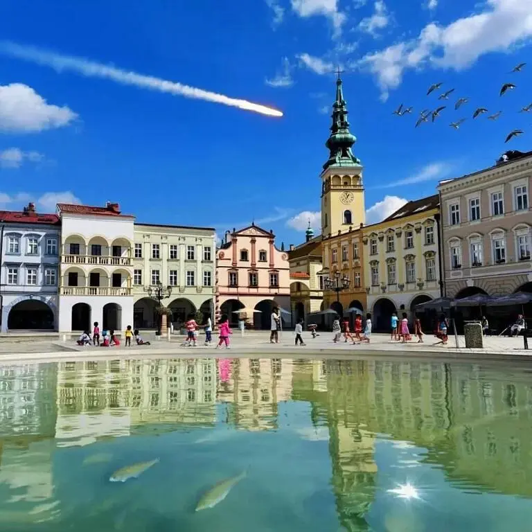 Venkovní šifrovací hra - Příběh na náměstí