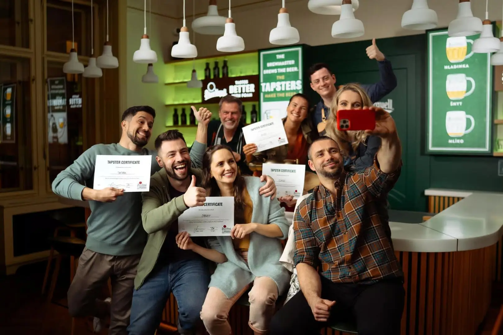 Pilsner Urquell Experience Praha - škola čepování