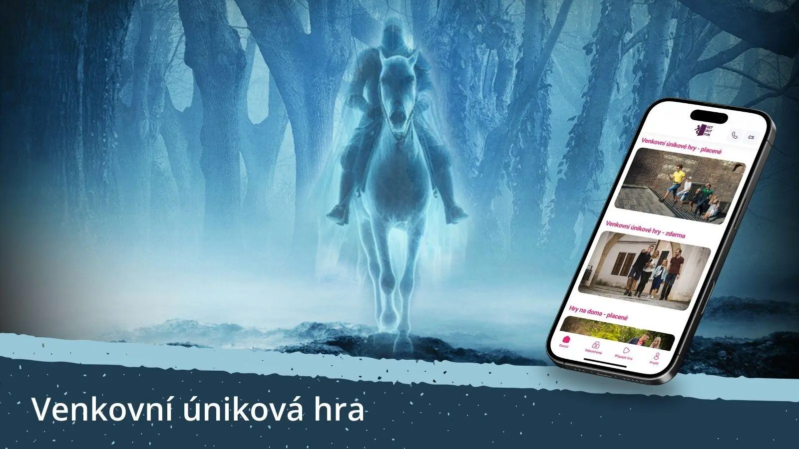 Venkovní hra - Lovci duchů - TAJEMNÝ RYTÍŘ