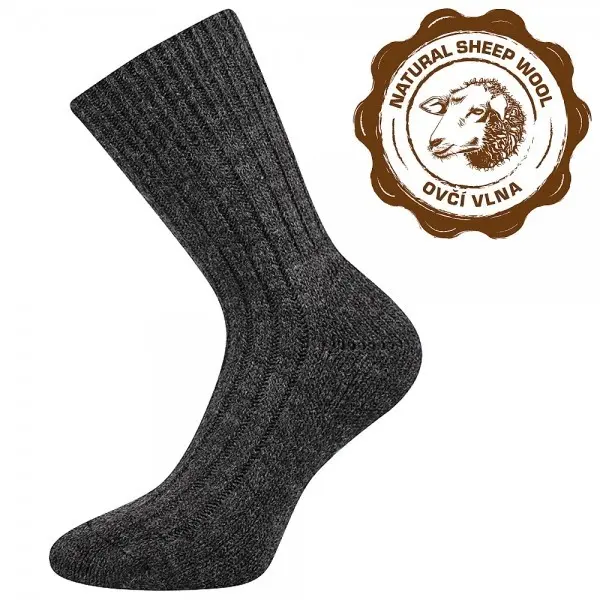 VOXX Ponožky zimní vlněné WILLIE jeans melé 39-42 116930