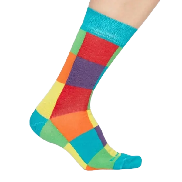 BX-CUBE barevné bambusové ponožky BAMBOX Indigo / Červená