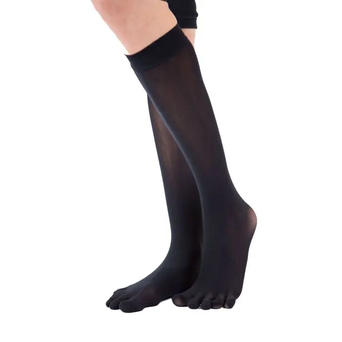 PLAIN KNEE silonové prstové podkolenky ToeToe