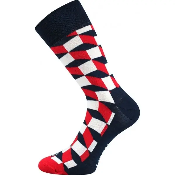 WOODOO veselé ponožky Lonka - CRAZY SCHODY - 1 pár EXTRA 35-38 1 pár