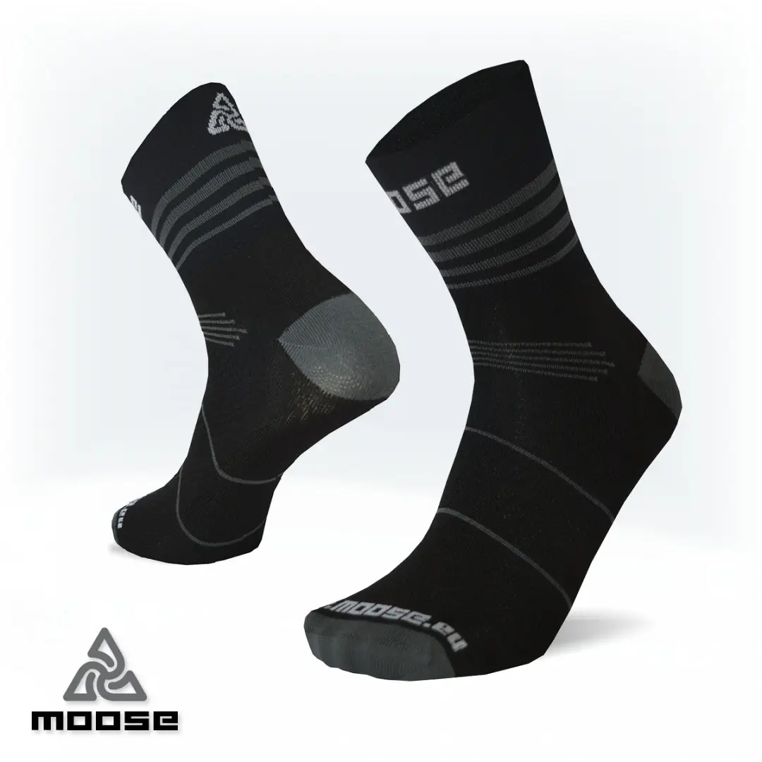 LIGHTSPEED NEW běžecké ponožky Moose Černá M 1 pár