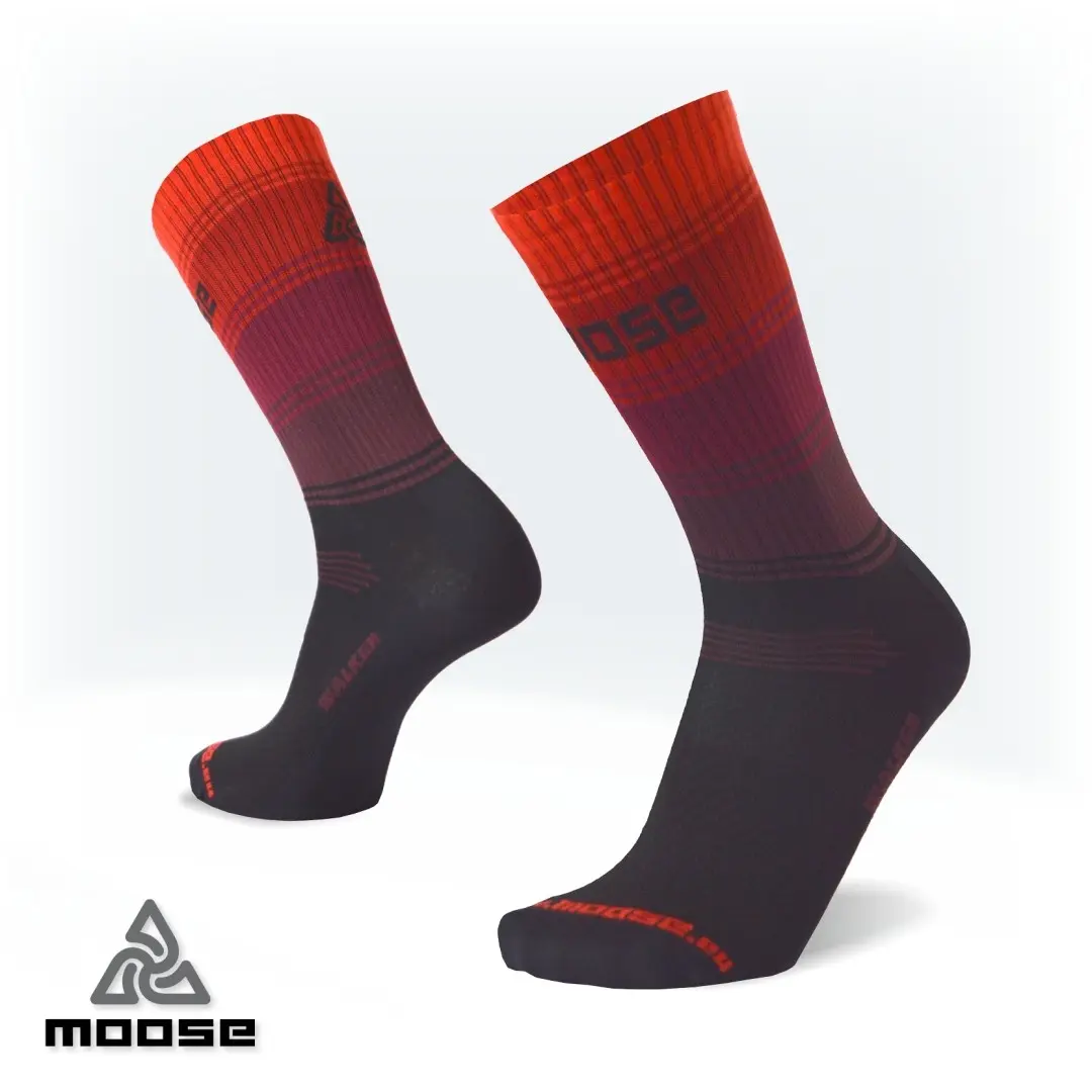 WALKER letní trekové ponožky Moose Červená S 1 pár