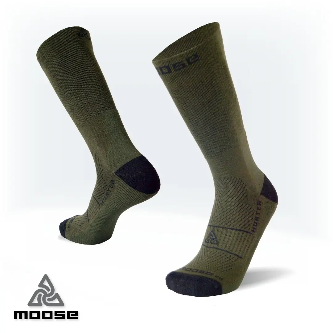 HUNTER outdoorové ponožky Moose Zelená XXL 1 pár