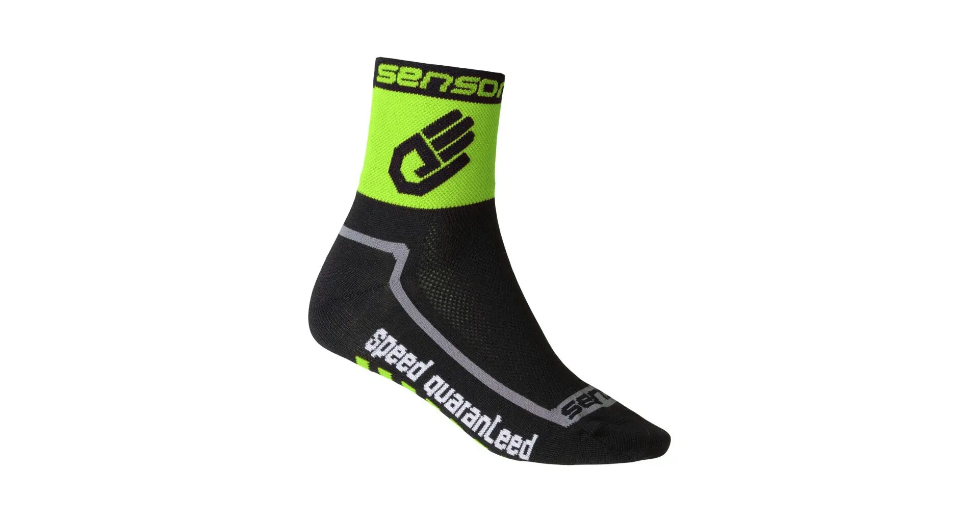 RACE LITE HAND nízké sportovní ponožky Sensor Černá / Zelená 43-46 1 pár