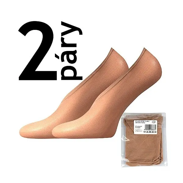 NYLON STEP 2páry 20 DEN punčochové ťapky Lady B - SÁČEK UNI
