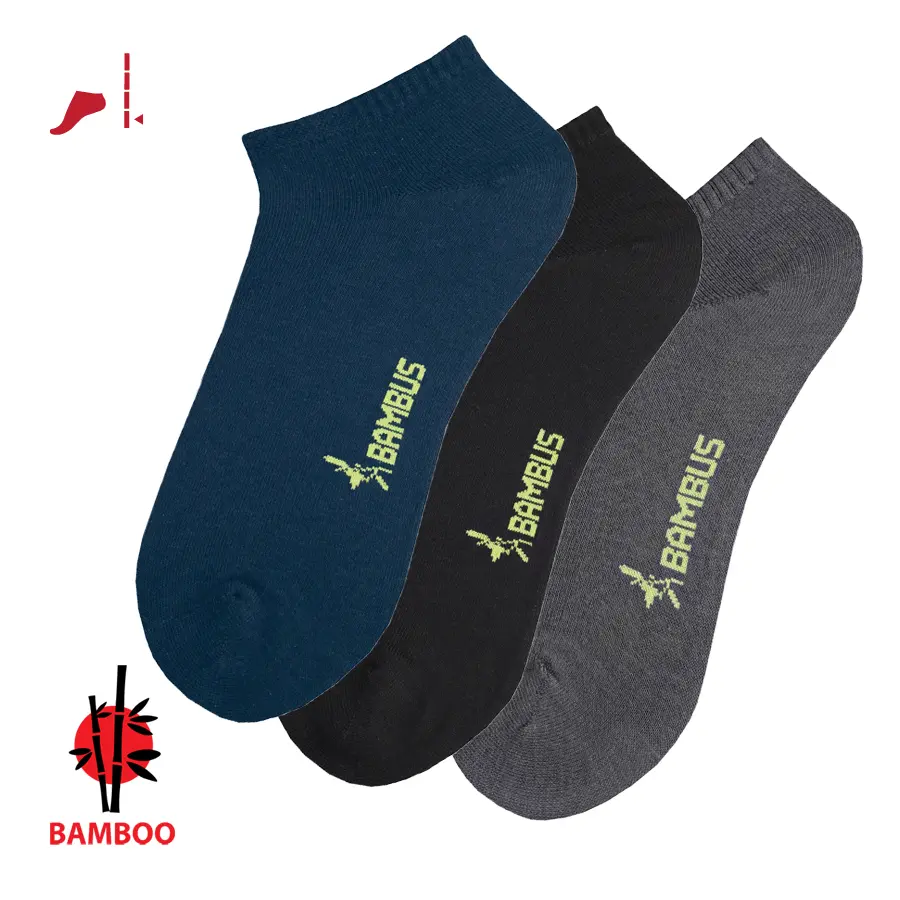 Dámské i pánské letní sneaker bambusové ponožky RS Mix barev 39-42 3 páry