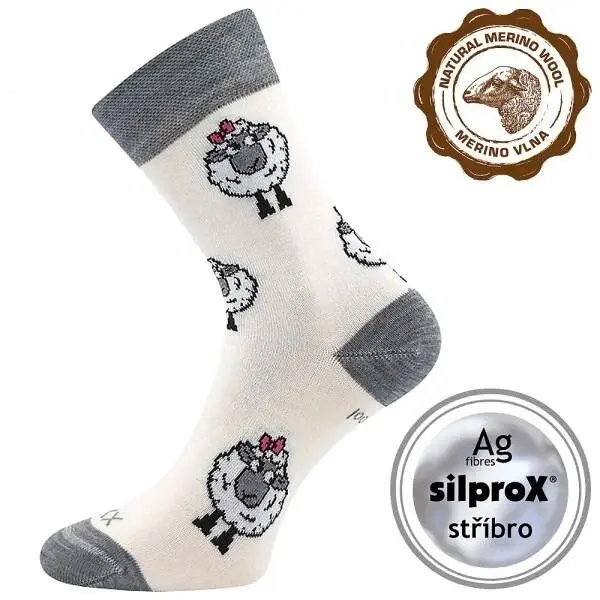 Dětské ponožky Voxx merino bílé (Vlněnka)
