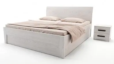 Postelia IBIZA Buk postel s úložným prostorem 200x200cm