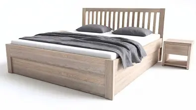 Postelia BELNA Buk s úložným prostorem 180x210cm