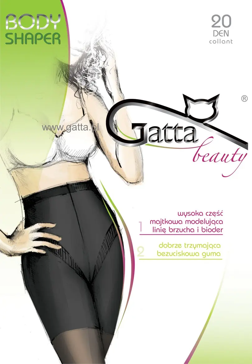 Gatta punčochové kalhoty Body Shaper - daino, XL