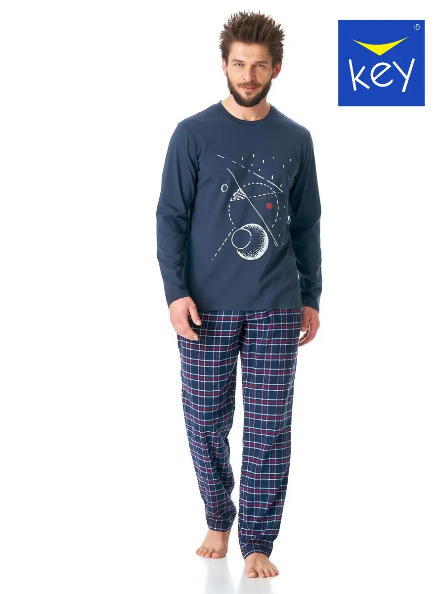 Key pyžamo pánské MNS 616 - tm. modrá,