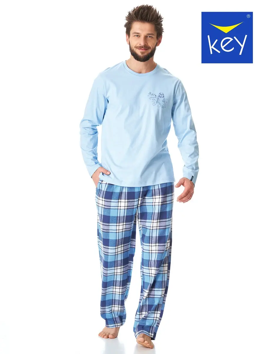 Key pyžamo pánské MNS 615 - modrá, L