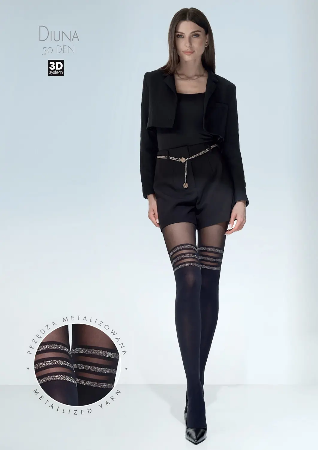 Knittex punčochové kalhoty Diuna 50DEN - černá, M