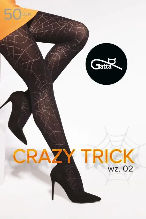 Gatta punčocháče Crazy Trick 02 50DEN - černá, L