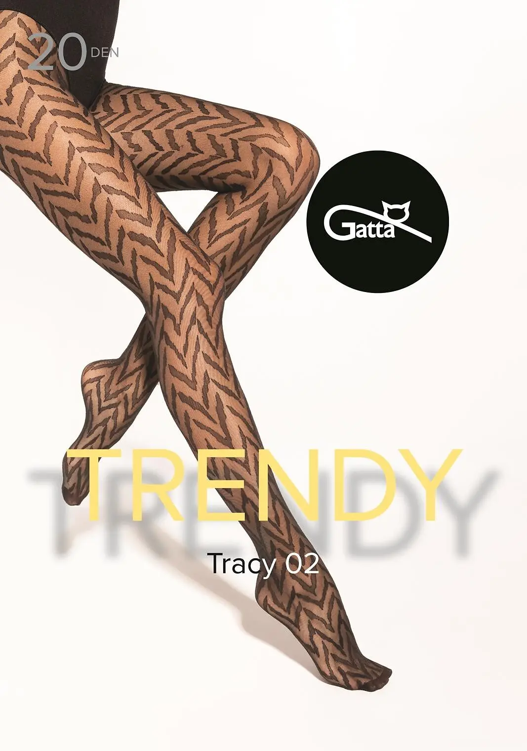 Gatta punčochové kalhoty Tracy 02 20DEN - černá, L