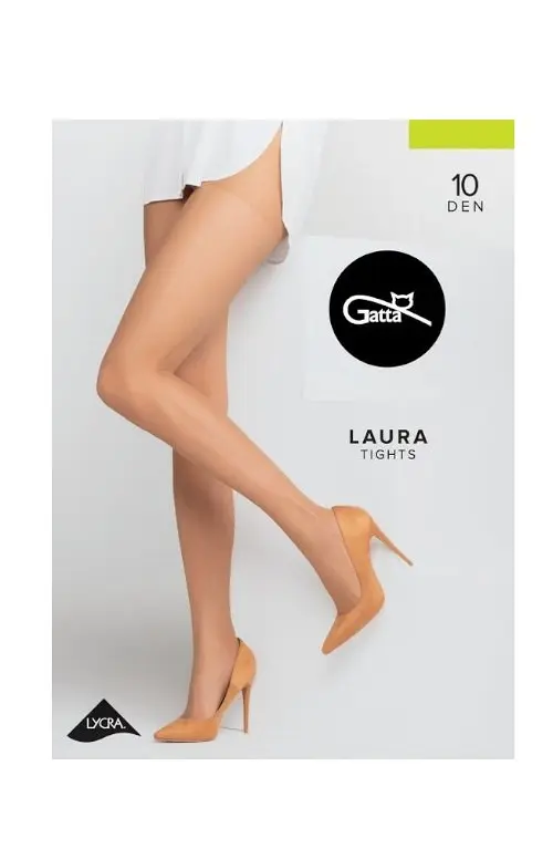 Gatta silonky Laura 10DEN - daino, M